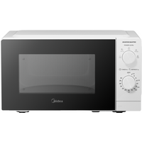 Midea 20L Manual Solo Microwave, Energy-Saving Mode, MET Inverter Technology, 700W, Compact, White - MMOP01MZ-WH