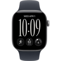 Apple Watch Series 12 GPS + Cellular 46mm Space Grey Aluminium Case with Navy Blue Sport Band - M/L