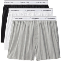 Calvin Klein 3-pack smalle boxershorts - Icon Cotton Stretch - zwart, wit, grijs M