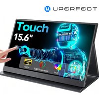 UPERFECT 15,6 inch draagbare touchscreen-monitor voor laptop, 1080p, mini HDTV, USB-C, VESA-compatibel, geschikt voor laptop/telefoon/gameconsole