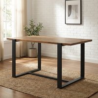 Dining Table Pembroke Rectangle Pine Natural/Black 90x150cm
