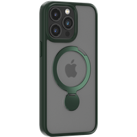 COMMA Joy Shark Magnetic Phone Case With Rotating Bracket - iPhone15 Plus - Navy Green