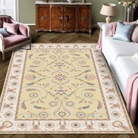 Wasbare bloemrijke boho vintage vloerkleed voor slaapkamer en woonkamer, zacht en antislip tapijt voor binnen, eetkamer, meisjeskamer, babykamer en kinderkamer, 35.8×59.8 inch
