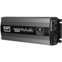 EAFC 2000W Pure Sine Wave Power Inverter(Peak 2000W / Rated 1000W)– 12V DC to 220V AC Converter with Digital Display, Smart Cooling Fan, Overload Protection, Suitable for Car, RV, Camping, Home Backup, and Outdoor