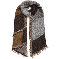 Women Winter Long Soft Warm Check Scarf Tassel Large Shawl Stole Wrap Lightweight Wool-Like Feeling Coffee