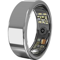 FitAlly Smart Ring Fitness Tracker, Titanium Gezondheidsmonitoring Ring met Hartslag, Bloedzuurstof, Slaap Tracker & HRV, Activiteit & Calorie Tracking, Bluetooth 5.1 Smart Ring voor iOS & Android, Zilver Maat 8