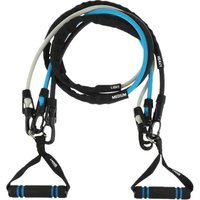Capelli Sport 3-in-1 Weerstandsband - Latex 120cm met gemakkelijk aanpasbare clips om banden toe te voegen of te verwijderen voor de gewenste weerstandsniveaus, schuimhandvatten, ideaal voor arm curls.