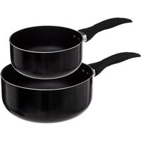 5five Aluminium Inductie Kookpan Set - 16 cm & 20 cm, zwart