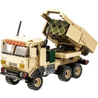 WANGE M142 Himars Rocket Launcher 457 Pcs Building Blocks Set for Hobby Builders