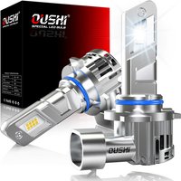 OUSHI HB4 LED Headlight Bulbs, Upgraded 600% 6500K Xenon White 1:1 Mini Size HB4 LED Bulbs, 30000LM Plug and Play 9006 Bulb, Pack of 2