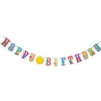 Unique Party Happy Birthday Letter Banner & Numbers, 2.13m