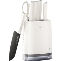WANGMAZI Titanium Knife Set Kitchen Cooking Chef Knives Full Set With Food-Grade PP Handle Ideal for Daily Cooking Housewarming Gift