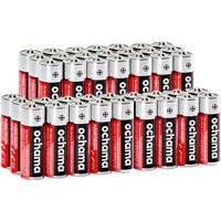 ochama AA Alkaline Batterijen 40 Stuks, Kwikvrije Milieuvriendelijke Batterijen voor Medische Apparaten en Speelgoed, LR6 1.5V Batterijset, Grootverpakking