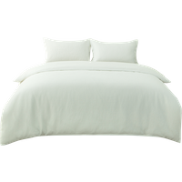 White Waffle Duvet Cover & Pillowcases Set, 230*220CM+50*75CM*2