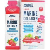 Applied Nutrition Marine Collagen Beauty Support Liquid Strawberry & Raspberry Flavour - 10 x 30g