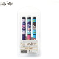 3pcs Harry Potter Stylized Character Pen Set Officially Licensed Cute Blue-Black Ink Pen Wizarding World Stationery Gift