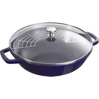 STAUB gietijzeren wokpan - 30 cm, donkerblauw