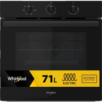 Whirlpool OMR35HR0B inbouwoven - 70 liter inhoud - pyrolytische zelfreiniging - zwart