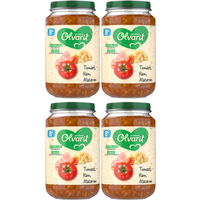 Olvarit macaroni met tomaat en ham 8M+ 200 g * 4