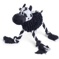 Petface Buddies Noodle Cow Plush Dog Toy