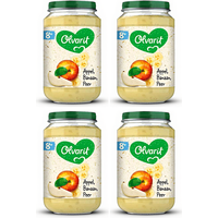 Olvarit fruitsnack 8 maanden+ appel banaan peer 200 g * 4