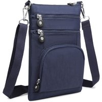 KONO Women’s Urban Multi-Pocket Crossbody Bag with RFID Shielding | Lightweight Daily Shoulder & Travel Bag – Navy