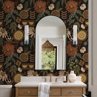 Murgall The Potter Peel and Stick Wallpaper Brown 44x508cm 1 Roll