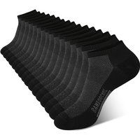 BAMBOO COOL Men's Athletic Ankle Socks Cushioned Moisture Wicking, Low Cut Running Mesh Socks Arch Support XL (8 Pack)
