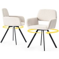 URBAN MEUBLE Eetkamerstoel CALIFORNIA BEIGE (Set van 2)
