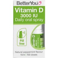 Better You Vitamin D3 Immune Support Oral Spray 3000IU Peppermint Flavour - 15ml
