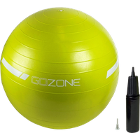 Capelli Sport 55cm STABILITY BALLExercise Ball Yoga Ball for Fitness, Balance, 2.5lb Weighted ball for added Stability, or Pregnancy, Gym Ball for Core Workout, Physical Therapy, Yoga Ball Chair for Office, Anti-Slip Anti-Burst