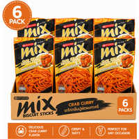 VFOODS Mix Biscuit Sticks, Krab Curry Smaak 6 x 60 g