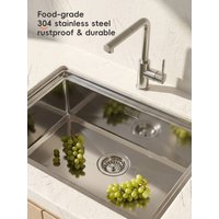PURE COOK 304 Stainless Steel 2-Piece Food & Water Filter Cap