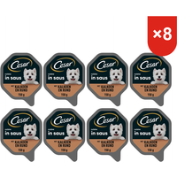Cesar premium hondenvoer kalkoen & rundvlees eiwitrijk 150 g * 8