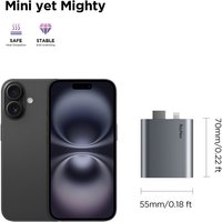 RayNeo HDMI Adapter for iPhone 14 & Earlier with Lightning/HDMI Devices, Built-in Battery & Charge and Play, Supports 1080P@120Hz, 4K@30Hz Video – Compatible with Air 3s / Air 2s / Air 2 XR Glasses