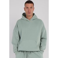 Third Avenue Oversized Fleece Pullover Hoodie - Mineral Green