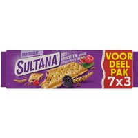 Sultana fruitbiscuits diepvries 7 x 3 stuks