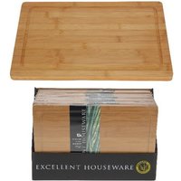 Excellent Houseware Bamboe Snijplank - 37 x 25 cm, Natuurlijk