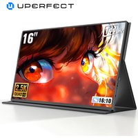 UPERFECT 16" 2K 144Hz Portable Monitor with 2560 x 1600 16:10 1200:1 450 Nits QLED Screen Mini HDMI Type C for PC Laptop Mobile Phone Xbo Switch PS4/5, Portable Display VESA Compatible
