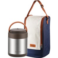 Maxcook 304 Stainless steel Insulated Food Jar Thermos for Hot Food, Vacuum Stainless Steel Thermal Lunch Box, Leakproof Soup Thermos, Wide Mouth Insulated Food Jar 1.4 L MCTG0888