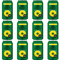 Bobmoos Ananasschijfjes Frisdrank 12 x 340 ml