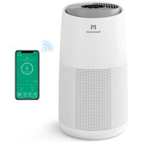 Homintell Smart Air Purifier -300m³/h CADR, WiFi Control, H13 HEPA & Activated Carbon Filter, UV sterilization&Ionizer, 8h Timer, Ideal For 36m² Rooms.