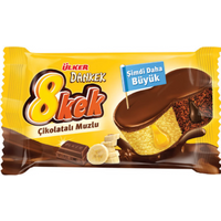 Ülker Peki 8 cake chocolade en banaan (chocoladecake) 5 x 42 g