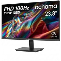 【JoySelected】ochama Office Monitor 23.8-Inch - Gaming and Office Monitor - 1080P HD - 100Hz High Refresh Rate - 3-Side Ultra-Narrow Bezels