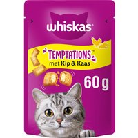 Whiskas Temptations kattensnoepjes kip & kaas 60g