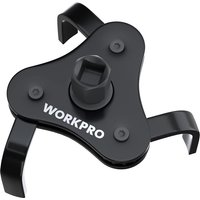 WORKPRO Universal Oil Filter Wrench,3 Jaw Adjustable Oil Filter Removal Tool, for Oil Filters 70-110 mm