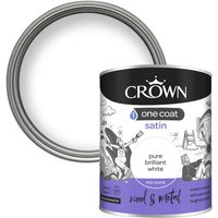 Crown One Coat Satin Brilliant White 750ML