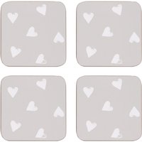 Sabichi Watercolour Hearts Set of 4 Placemats & Coasters