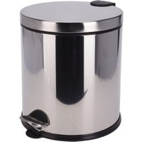 Excellent Pedalafvalemmer - 20 Liter, Zwart en Zilver