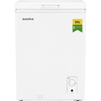 AUCMA 95 L omkeerbare vrieskist, omschakelbare koelkast & vriezer, mini diepvrieskast met open bovenkant, energieklasse E, stille werking, 7-traps thermostaat, uitneembaar mandje & ontdooi-afvoer, geschikt voor huis, appartement & garage